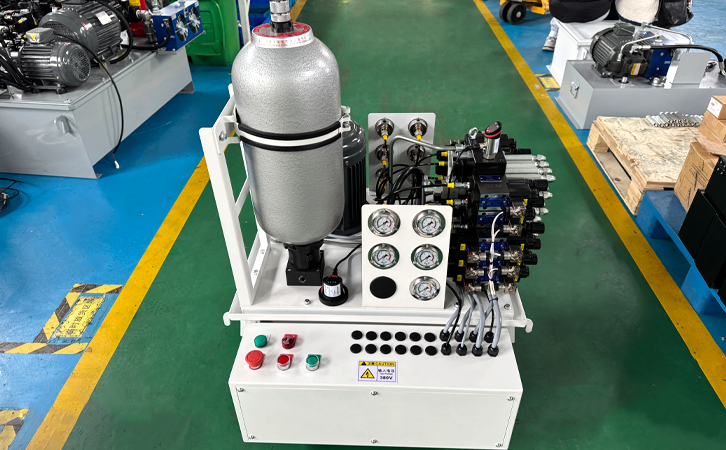 Hydraulic fixture shutdown, pressure holding, energy-saving hydraulic system